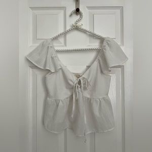 LA Hearts Keyhole Babydoll Top
